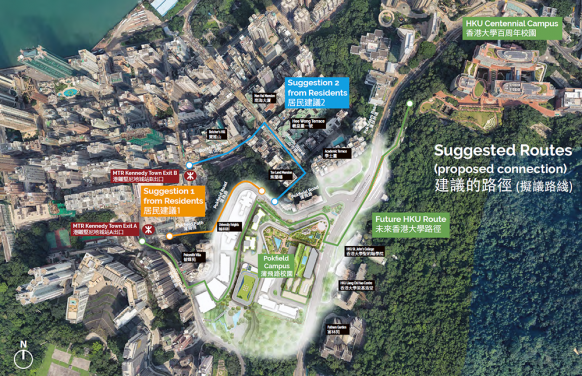 Suggested pedestrian routes from the members of the community (photo 1)